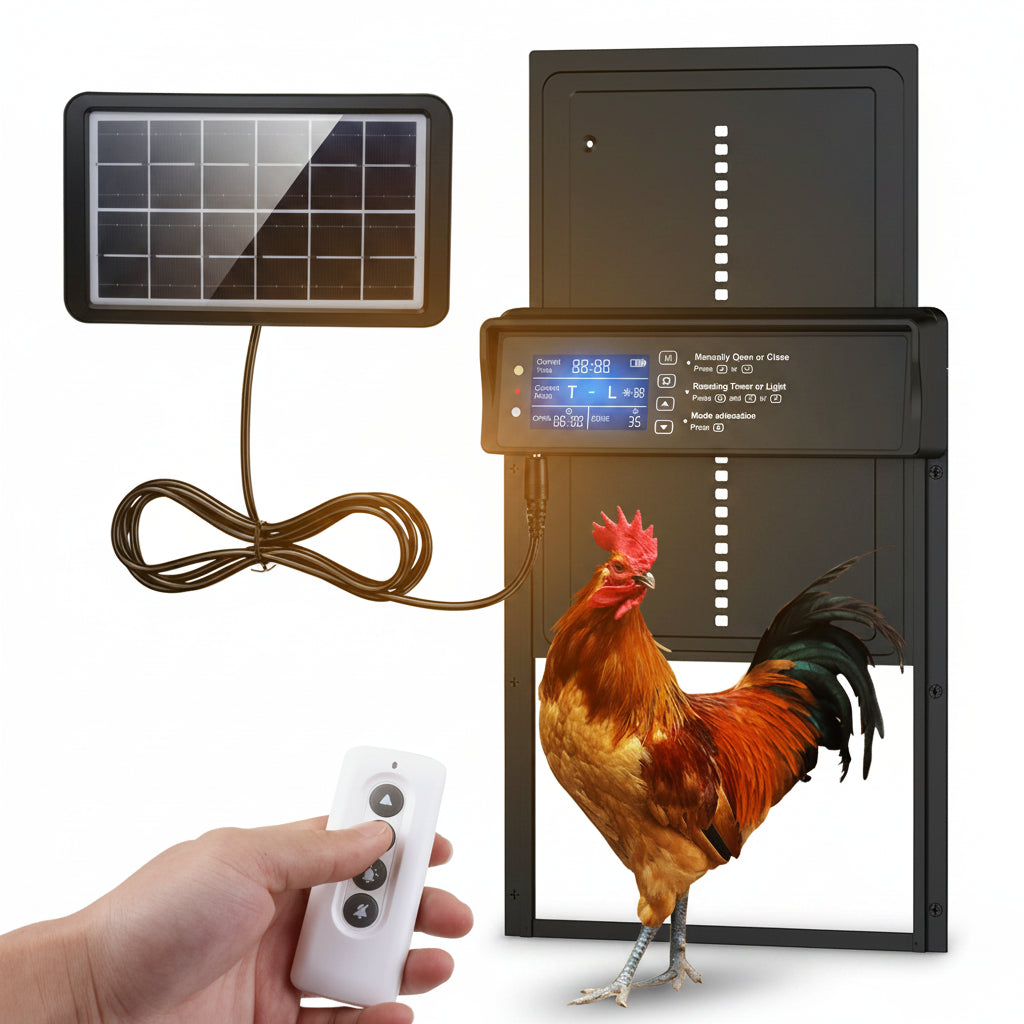 CoopGuard™ Auto Door - Protect your flock—automatically, day and night.