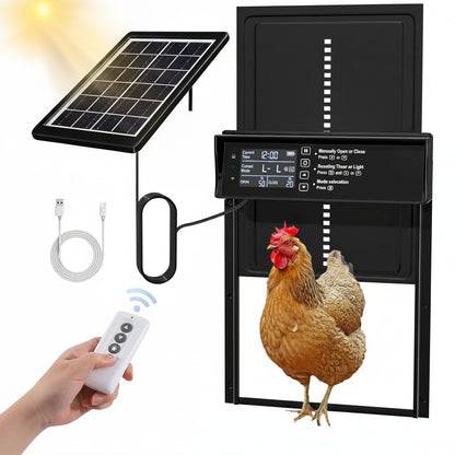CoopGuard™ Auto Door - Protect your flock—automatically, day and night.